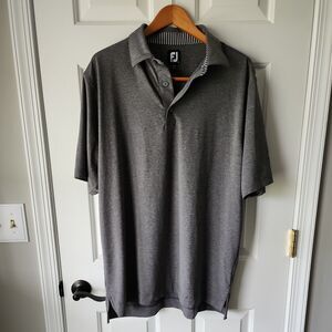 FootJoy FJ Men's L Performance Golf Polo Shirt Grey